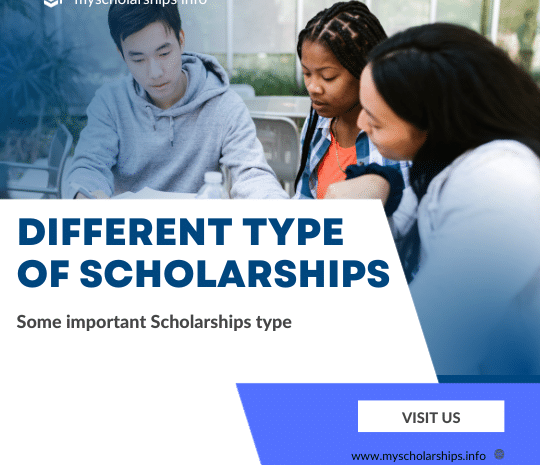 There are different type of scholarships Some Important  Scholarships available for Students-MyScholarships.info