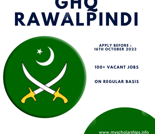 GHQ Rawalpindi New Career Opportunities 2023